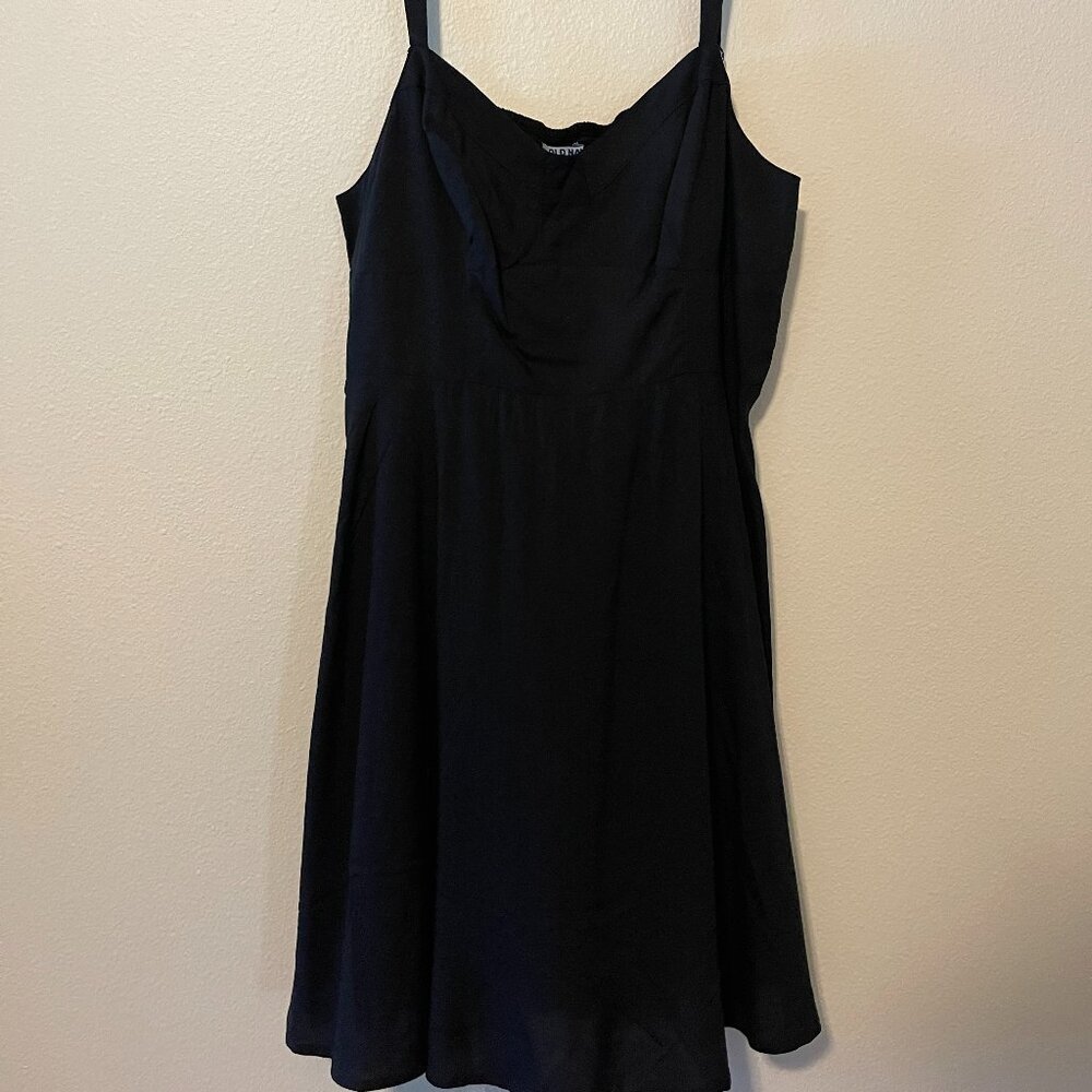 Old Navy Black Mini Sundress, size L